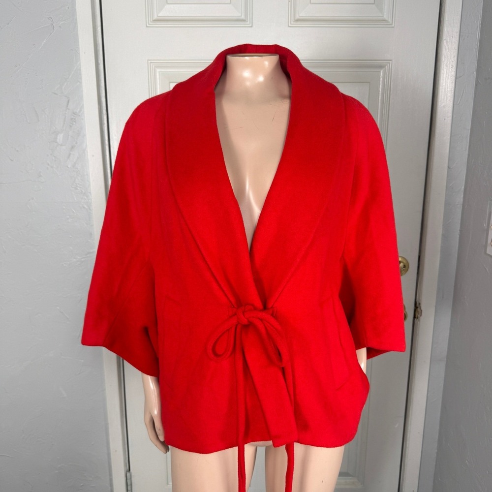 Cartonnier Anthropologie Women's Into The Woods Fleece Poncho Jacket Medium X4-2